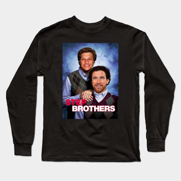 Travis Kelce - Patrick Mahomes // Step Brothers Long Sleeve T-Shirt by Indranunik